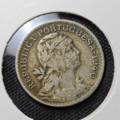 KK钱币收藏小铺  第387期  2月预留时间 周末发货 -  1940葡萄牙50分