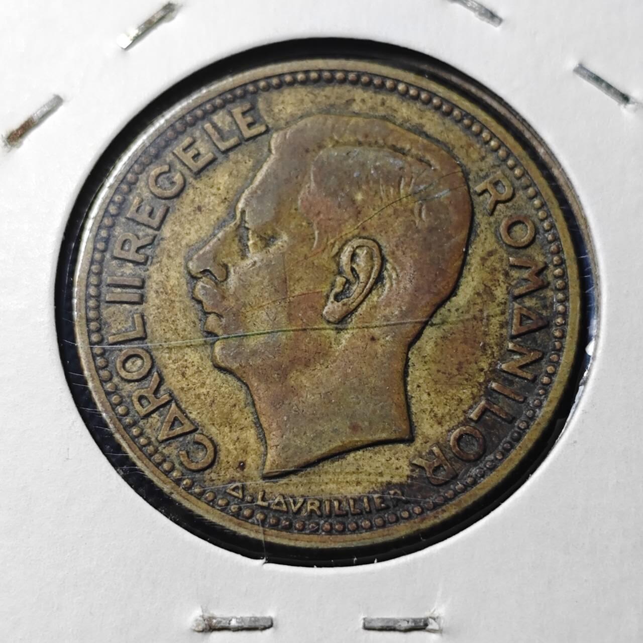 KK钱币收藏小铺  第399期  百期特拍（四拍之三）2月预留时间 周末发货   1930罗马尼亚20列伊铜币 独年