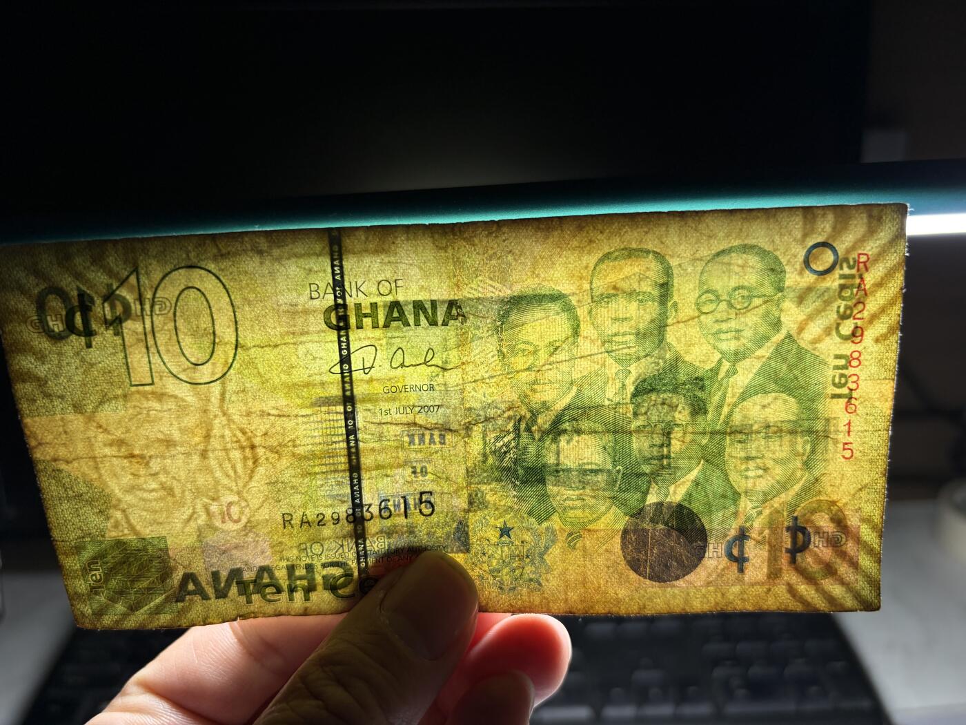 2026年集古藏今外币拍卖第一期-第3场—（总第300拍-纸币专场），本期拍完结算一次，发货时间2-3天，休息几天后继续新的一期拍卖。 2007年加纳10元