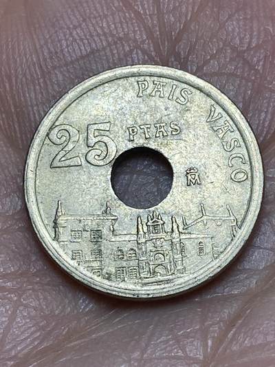 2026年第五场(总第一百七十四场）外国好品散币场(免佣金) - 西班牙🇪🇸1993年25比塞塔(巴斯克自治区纪念币)