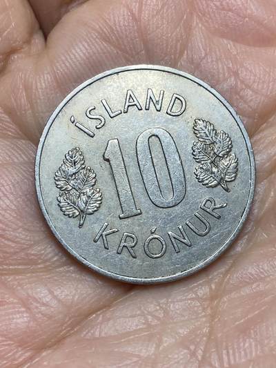 2026年第五场(总第一百七十四场）外国好品散币场(免佣金) - 冰岛🇮🇸1970年10克朗(第一套流通硬币)
