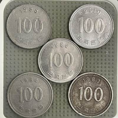 2026年第4场各国散币拍卖（总第154场） - 韩国100元5枚