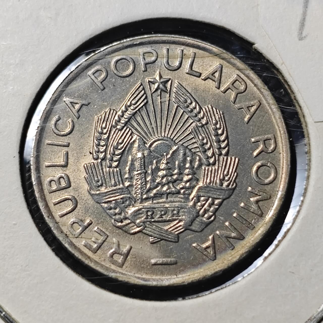 KK钱币收藏小铺  第399期  百期特拍（四拍之三）2月预留时间 周末发货  1956罗马尼亚10巴尼 好品镍币