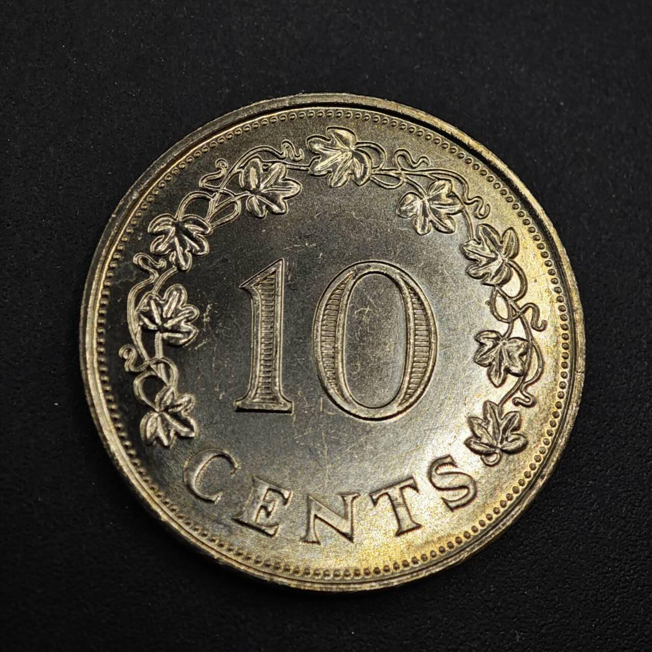 【淘币小摊】实时拍第八百四十三拍   散币场   满百包邮可预留二周 每周一统一发货   马耳他1972年10分镍币