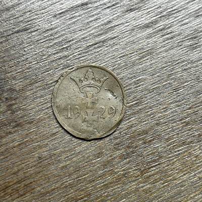 【铜匠收藏】★第135场★散币场，不寄存！！无佣金，30包邮。不满30元，支付5元运费。《接受代拍 代送NGC评级》 - 1929 德占 波兰旦泽 1芬尼 铜币 弱品