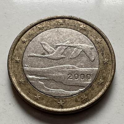 🌹外币初藏🌹🐯2026年第5场  每周二四六晚8️⃣点 接代拍 - 芬兰2000年1欧元