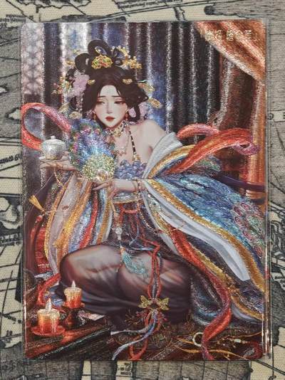 满200包邮！龙虎卡牌-七一场（满200元包邮，无佣金，每周六结拍，欢迎送拍） - 粗闪2张 水浒姬 潘金莲一对