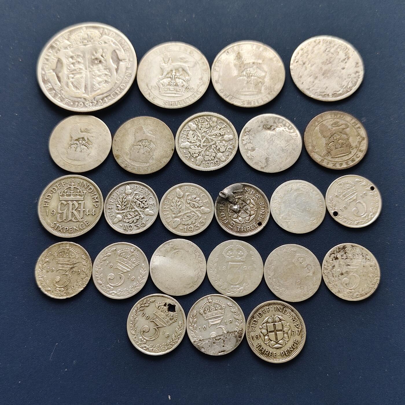 【全场包邮】纯粹捡漏拍493场 英国各年份银币24枚一组【纯银价约786元（按18元银价折算）】