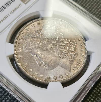 甄臻铺-世界币章拍卖（第46期）送拍享返佣金等优惠多多（1月10日精品场，敬请期待） NGC-MS63 美国 1882年 1美元 摩根银币 转光明显 原味包浆