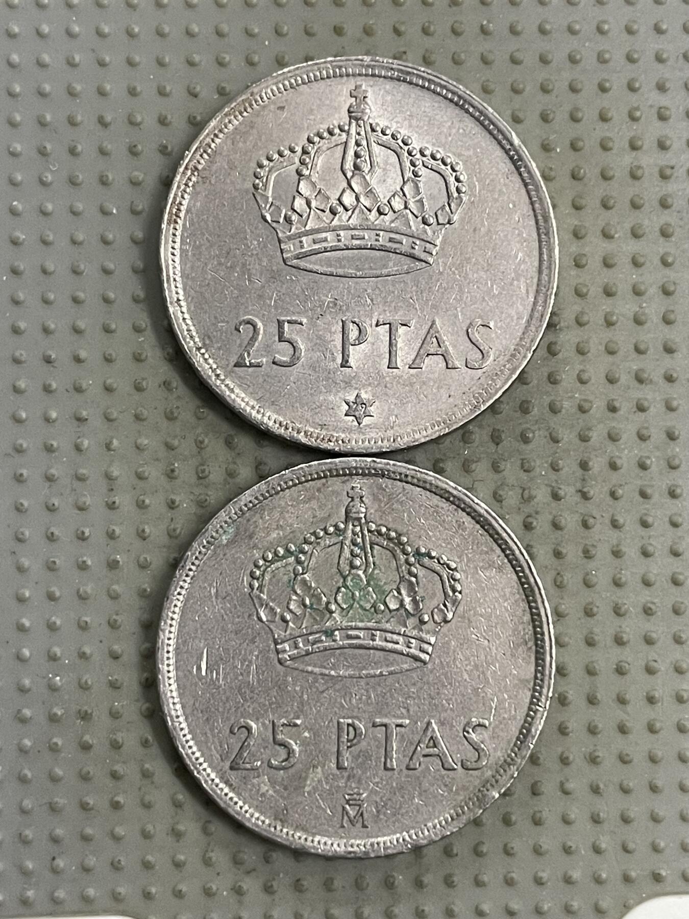 2026年第5场各国散币拍卖（总第155场） 西班牙25比赛塔2枚