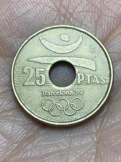 2026年第五场(总第一百七十四场）外国好品散币场(免佣金) - 西班牙🇪🇸1990年25比塞塔(1992年巴塞罗那奥运会纪念币)