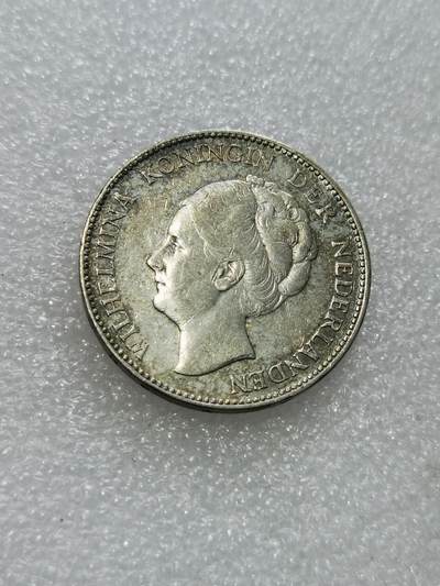 天下钱庄专场欢迎参拍 - 荷兰威廉敏娜女王1盾银币