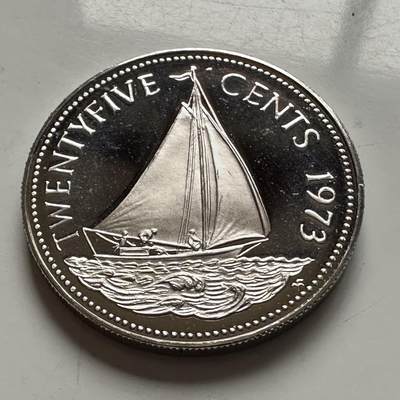 🌹外币初藏🌹🐯2026年第5场  每周二四六晚8️⃣点 接代拍 - 巴哈马1973年女王版25分精制币