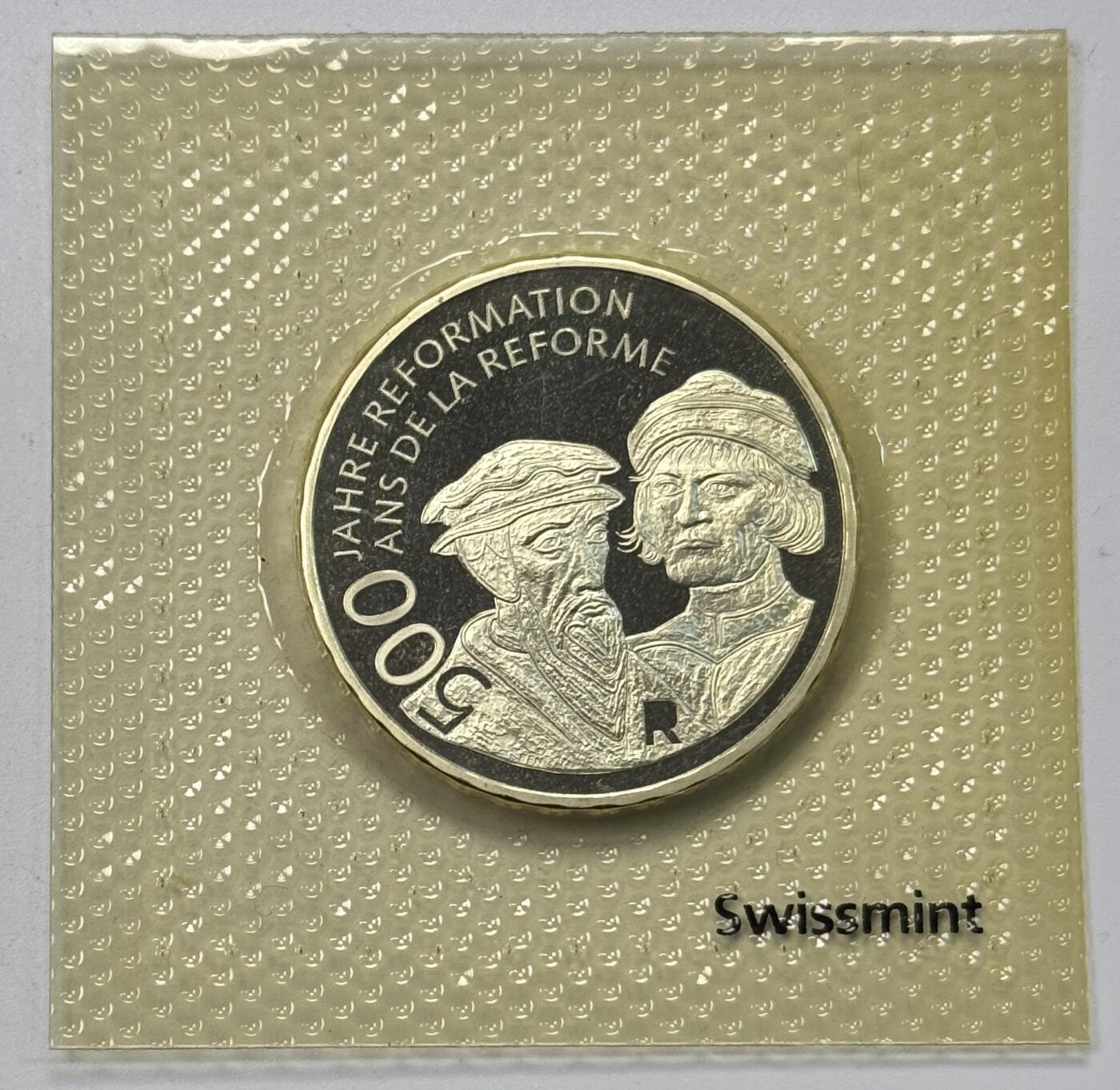 S&S Numismatic世界钱币-拍卖 第118期  瑞士2017年 改革500年 20法郎纪念银币 20克835银