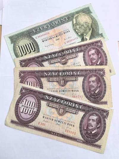 各国外币第108期 无佣金 - 匈牙利100 1000福林4张