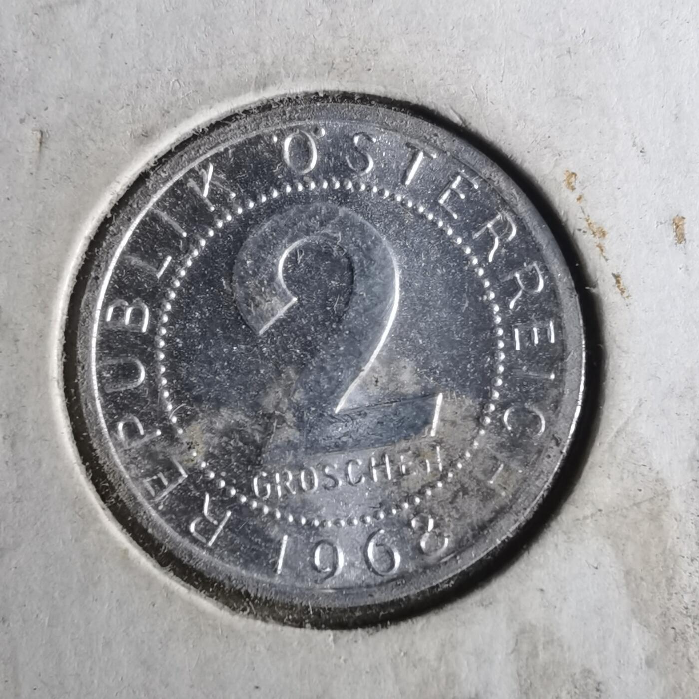 沼泽如烟--第956场 奥地利1968年2格罗申