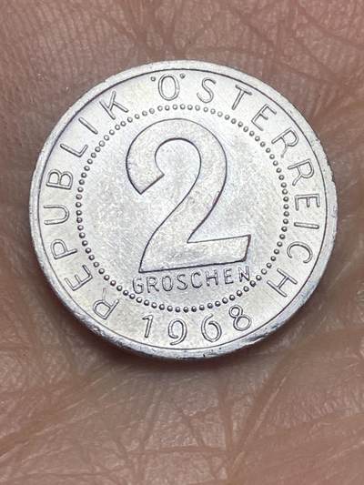 2026年第五场(总第一百七十四场）外国好品散币场(免佣金) - 奥地利🇦🇹1968年2格罗申