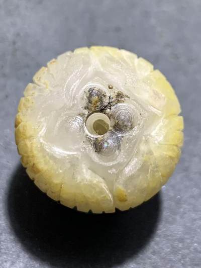 精美冰飘战国红玛瑙雕刻莲蓬珠一个，寓意：多子多福 - 精美冰飘战国红玛瑙雕刻莲蓬珠一个，寓意：多子多福