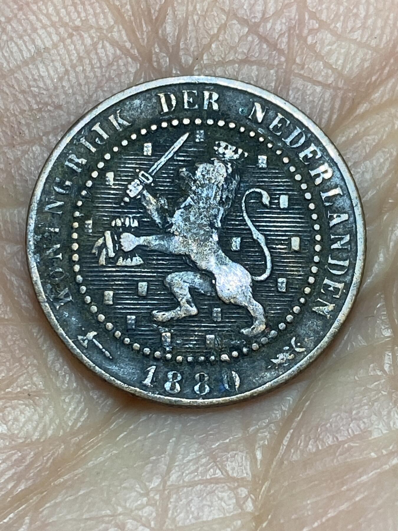 2026年第五场(总第一百七十四场）外国好品散币场(免佣金) 荷兰🇳🇱1880年1分(威廉三世时期，Broadaxe –宽刃斧标)