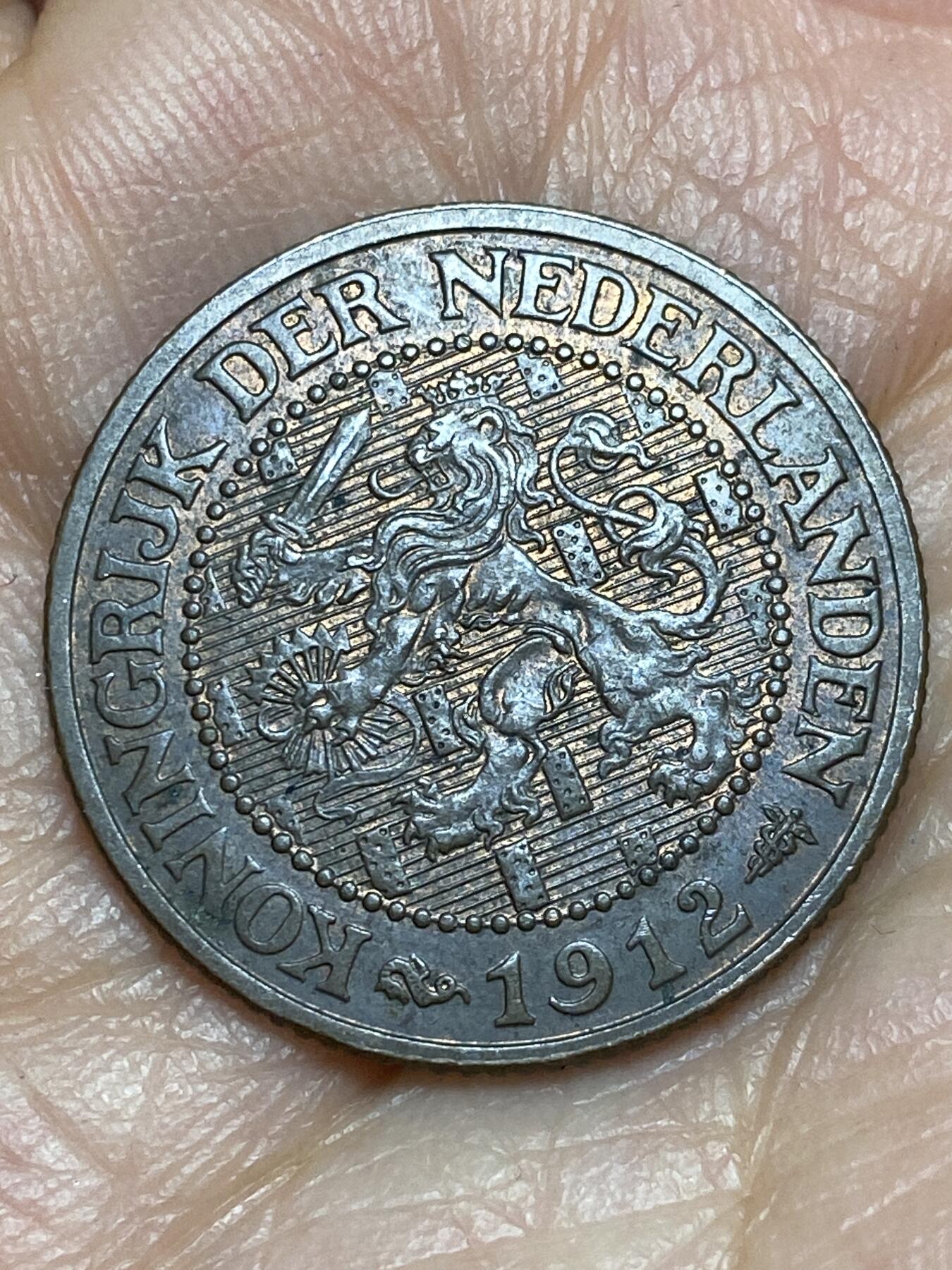 2026年第五场(总第一百七十四场）外国好品散币场(免佣金) 少见年份好品–荷兰🇳🇱1912年2.5分(威廉明娜女王第三版首发年，Seahorse –海马标)