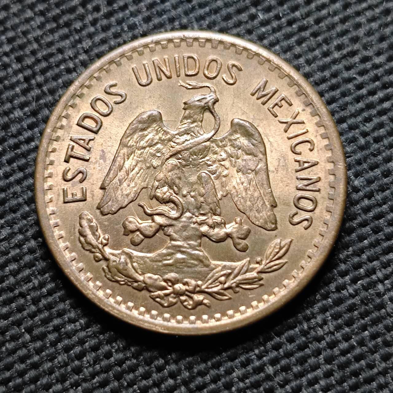 KK钱币收藏小铺  第399期  百期特拍（四拍之三）2月预留时间 周末发货  1946墨西哥1分铜币 好品