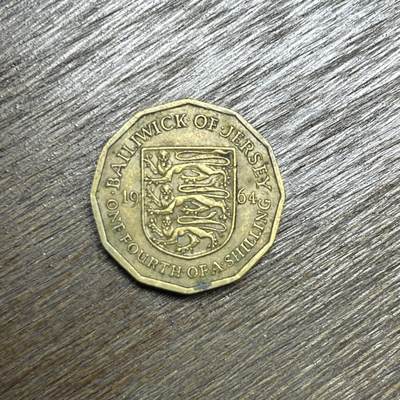 【铜匠收藏】★第135场★散币场，不寄存！！无佣金，30包邮。不满30元，支付5元运费。《接受代拍 代送NGC评级》 - 1964 泽西 3便士