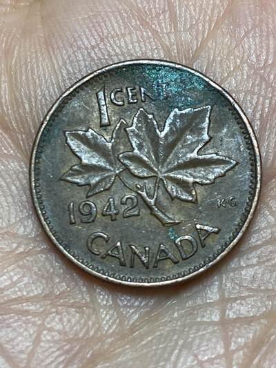 2026年第五场(总第一百七十四场）外国好品散币场(免佣金) - 加拿大🇨🇦1942年1分(乔治六世第一版)