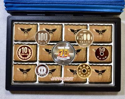 甄臻铺-世界币章拍卖（第46期）送拍享返佣金等优惠多多（1月10日精品场，敬请期待） 日本2004年职业棒球成立70周年精制纪念套币含1枚精美大银章 20克 925银 造币局制 纯银价360