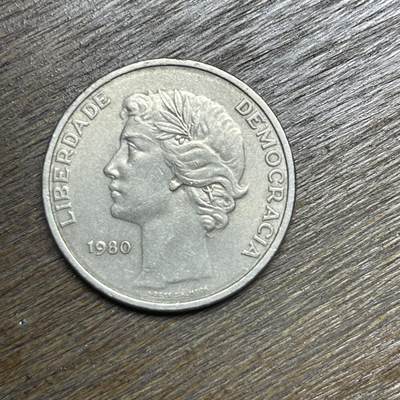 【铜匠收藏】★第135场★散币场，不寄存！！无佣金，30包邮。不满30元，支付5元运费。《接受代拍 代送NGC评级》 - 1980葡萄牙 25埃斯库多