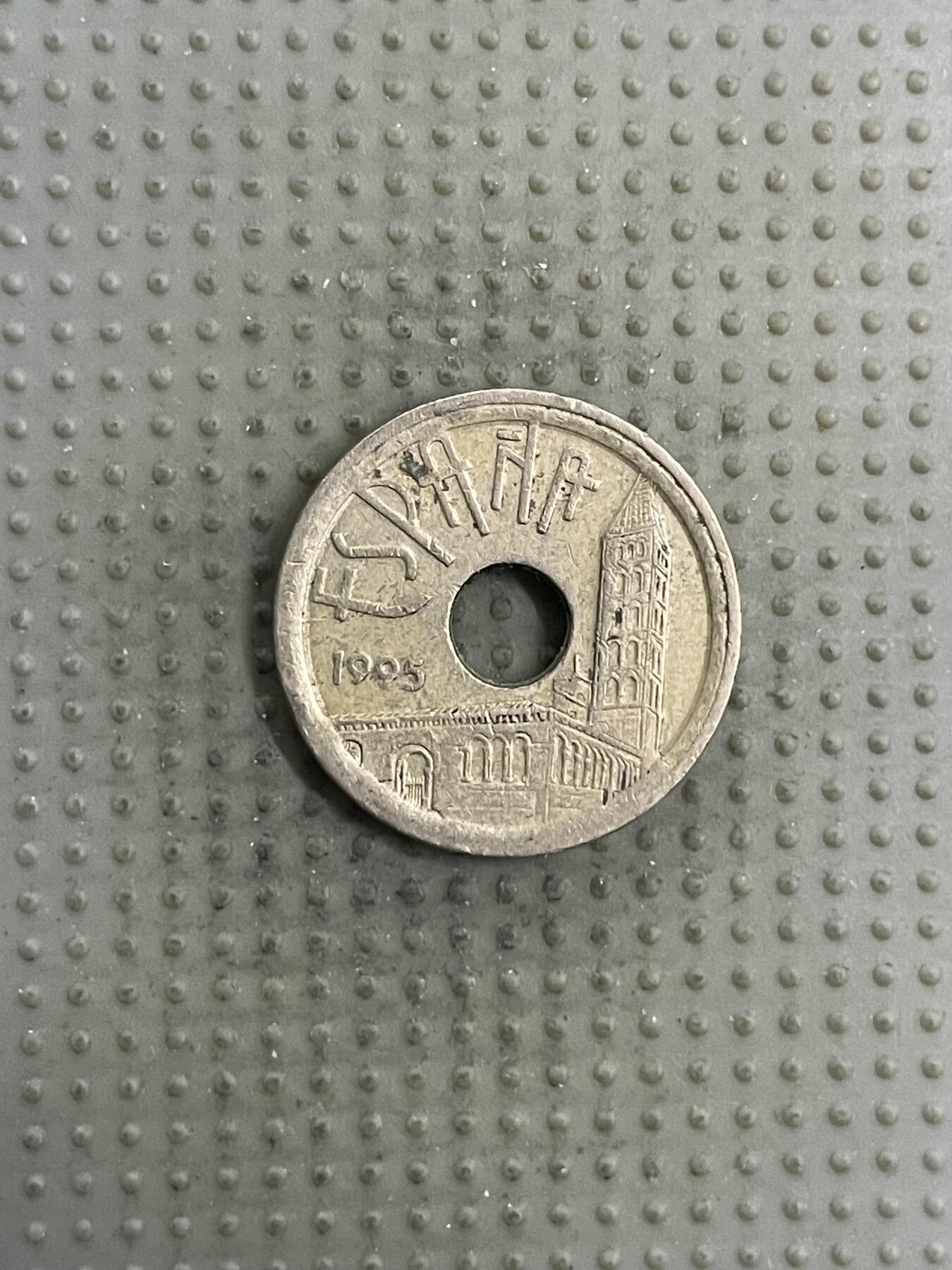 2026年第5场各国散币拍卖（总第155场） 西班牙1995年卡斯蒂利亚-莱昂25比赛塔纪念币