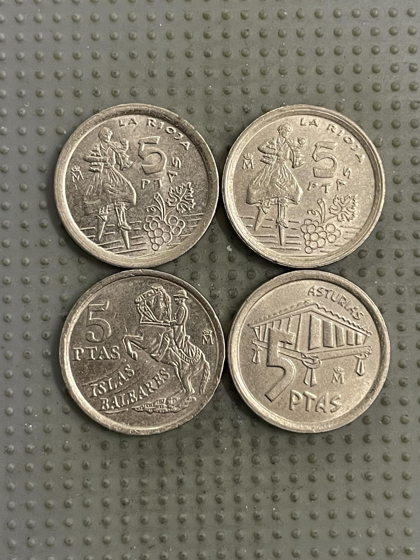 2026年第5场各国散币拍卖（总第155场） 西班牙5比赛塔纪念币4枚