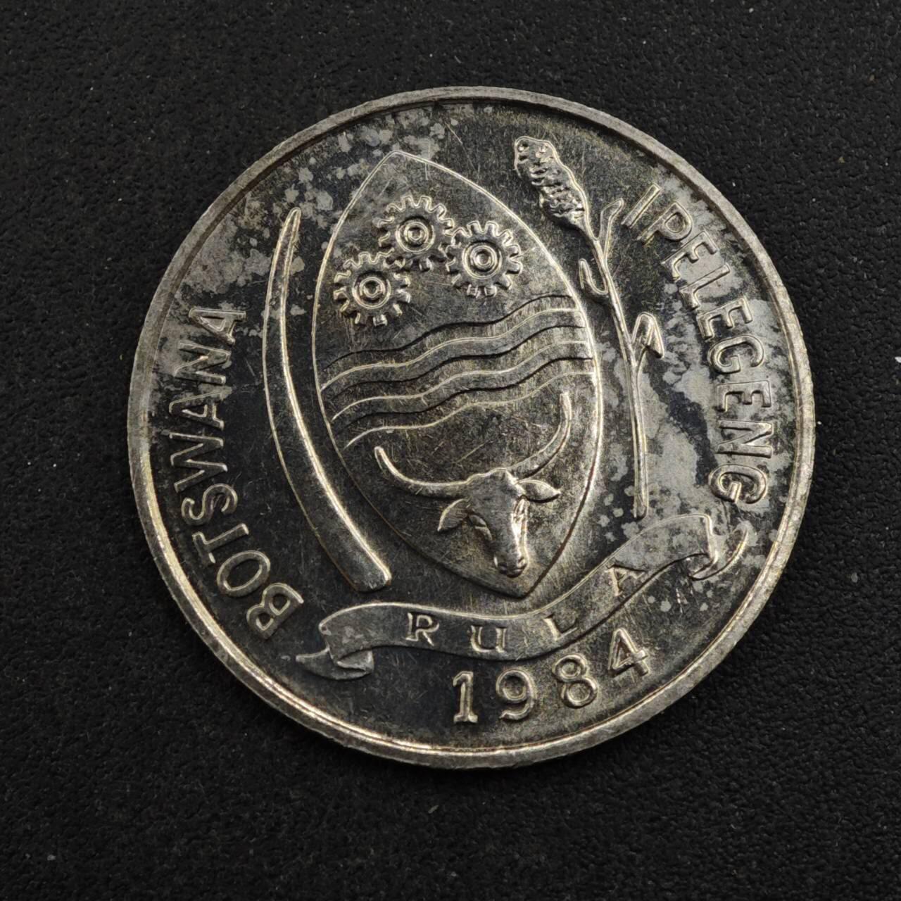 【淘币小摊】实时拍第八百四十三拍   散币场   满百包邮可预留二周 每周一统一发货   博茨瓦纳1984年10分