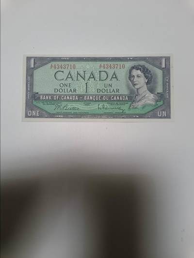 【20260110】非全新纸币和硬币第323场 - 加拿大1加元，好品