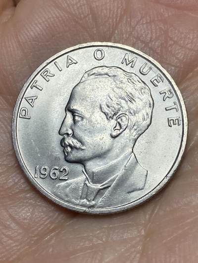 2026年第五场(总第一百七十四场）外国好品散币场(免佣金) - 少见好品–古巴🇨🇺1962年20分(第二套第一版，首发年)