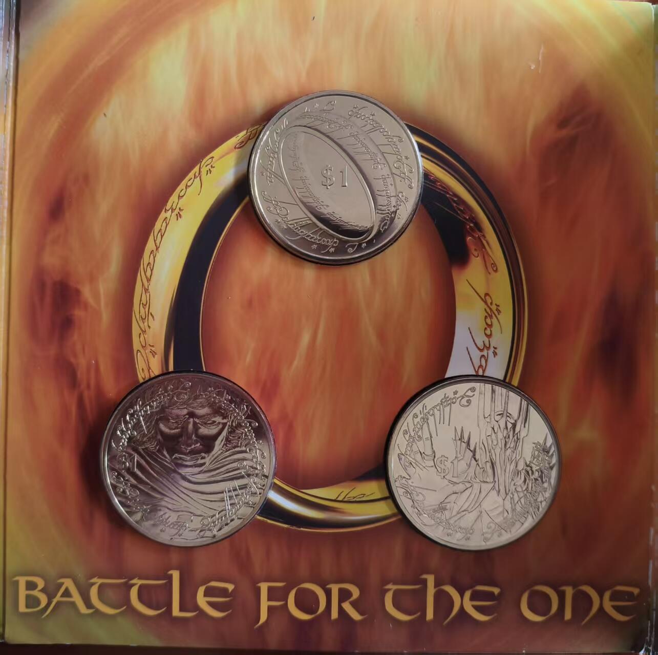 ❤️【币观天下】❤️ 第338期钱币拍卖- 2026.1.9周五晚上6点半场-长期征集拍品 新西兰 指环王一元三枚套MS