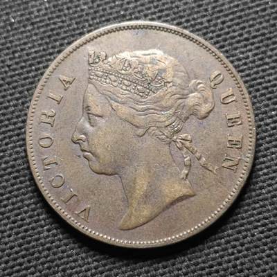 KK钱币收藏小铺  第399期  百期特拍（四拍之三）2月预留时间 周末发货 -  1994英属海峡维多利亚女王1分铜币