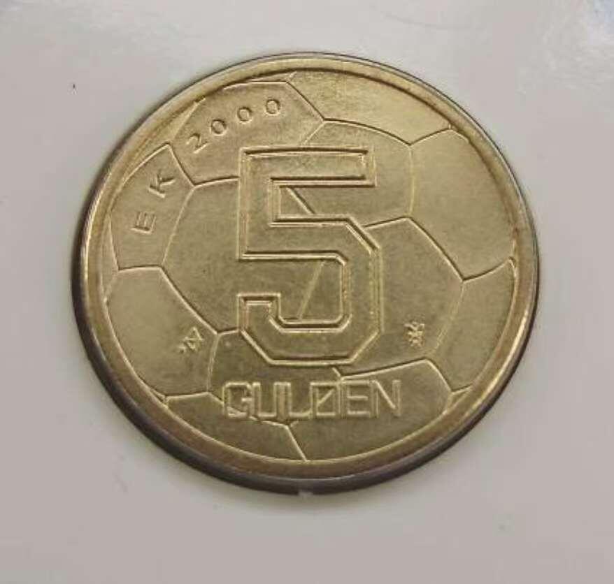 【币将精彩】世界钱币拍卖（2026-2-4） 荷兰2000年欧锦赛5盾纪念铜币造币厂卡币