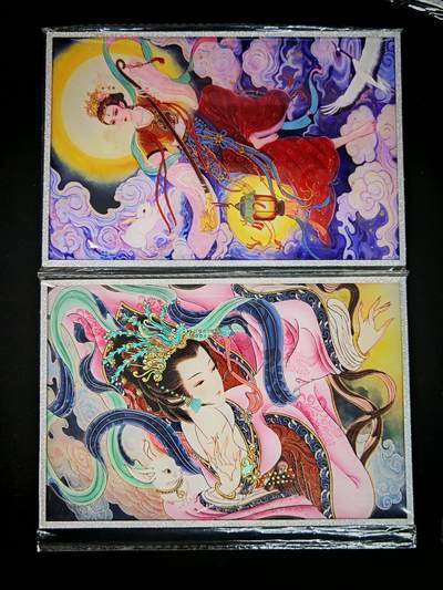 琦卡当当铺～第28期★★各种小漏~支持寄存★★~【9点40结束】扫码加群抽[包邮券]~ - 卡萃闹海荟-联名色纸-心染/广寒仙子嫦娥+非严嫦娥奔月-2张（心染嫦娥是真漂亮）