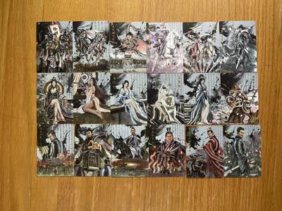 欢迎送拍、零成本上架，释放现金流，合理分配上拍卡品 - 【一套3工艺54张】琅琊卡藏&霸业丹青2弹 （水墨粗闪，粗闪，彩雕）出厂微瑕