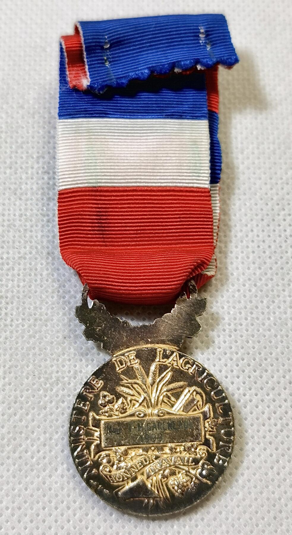 甄臻铺-世界币章拍卖（第46期）送拍享返佣金等优惠多多（1月10日精品场，敬请期待） 法国金级荣誉奖章特别版 纯银镀金 金棕榈勋饰 16.5克 925银 1993年实发