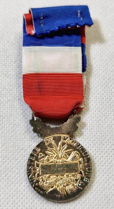 甄臻铺-世界币章拍卖（第46期）送拍享返佣金等优惠多多（1月10日精品场，敬请期待） 法国金级荣誉奖章特别版 纯银镀金 金棕榈勋饰 16.5克 925银 1993年实发