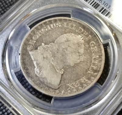 甄臻铺-世界币章拍卖（第46期）送拍享返佣金等优惠多多（1月10日精品场，敬请期待） PCGS-F 英国1811年乔治三世英格兰银行3先令银币，包浆不错，很好玩的分数