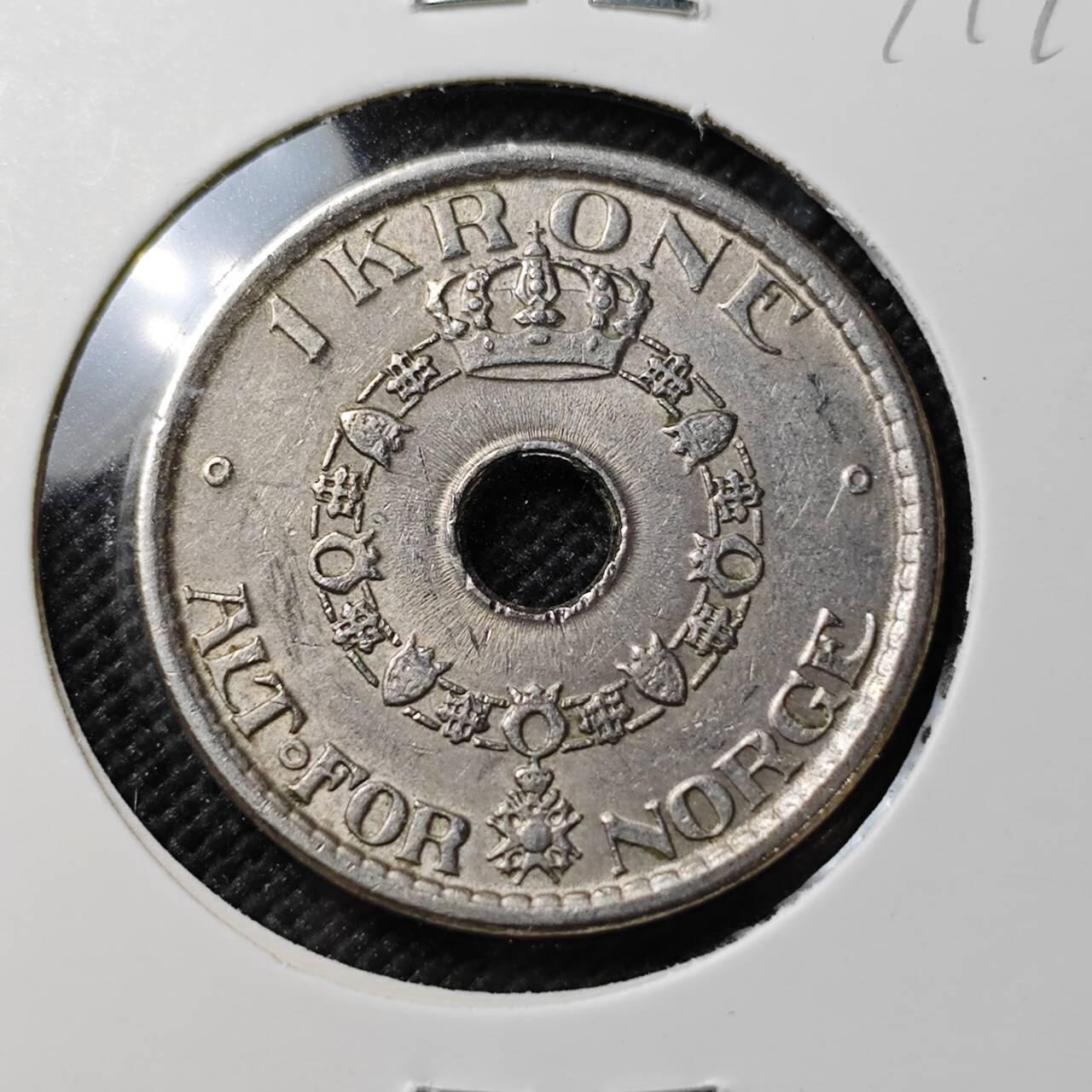 KK钱币收藏小铺  第387期  2月预留时间 周末发货  1950挪威1克朗