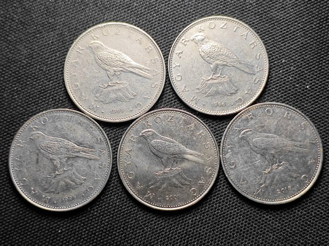 KK钱币收藏小铺  第387期  2月预留时间 周末发货  匈牙利50福林5枚