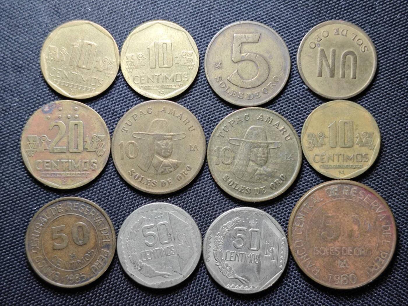 KK钱币收藏小铺  第387期  2月预留时间 周末发货  秘鲁一组12枚