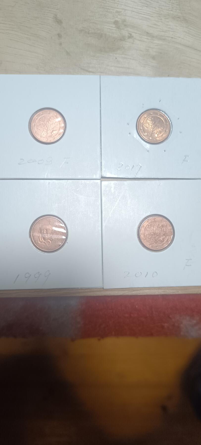 万国钱币阁第二场 1欧分四枚