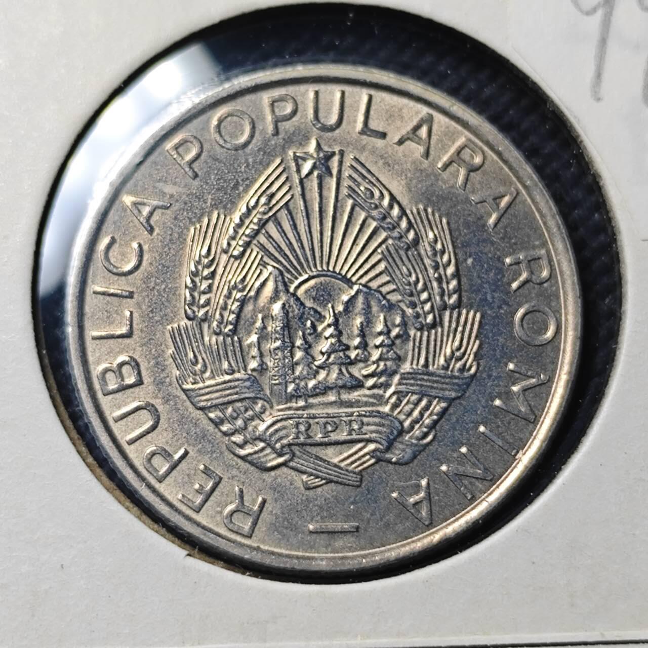 KK钱币收藏小铺  第399期  百期特拍（四拍之三）2月预留时间 周末发货  1955罗马尼亚25巴尼 深打