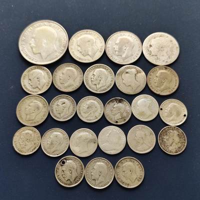 【全场包邮】纯粹捡漏拍493场 - 英国各年份银币24枚一组【纯银价约786元（按18元银价折算）】