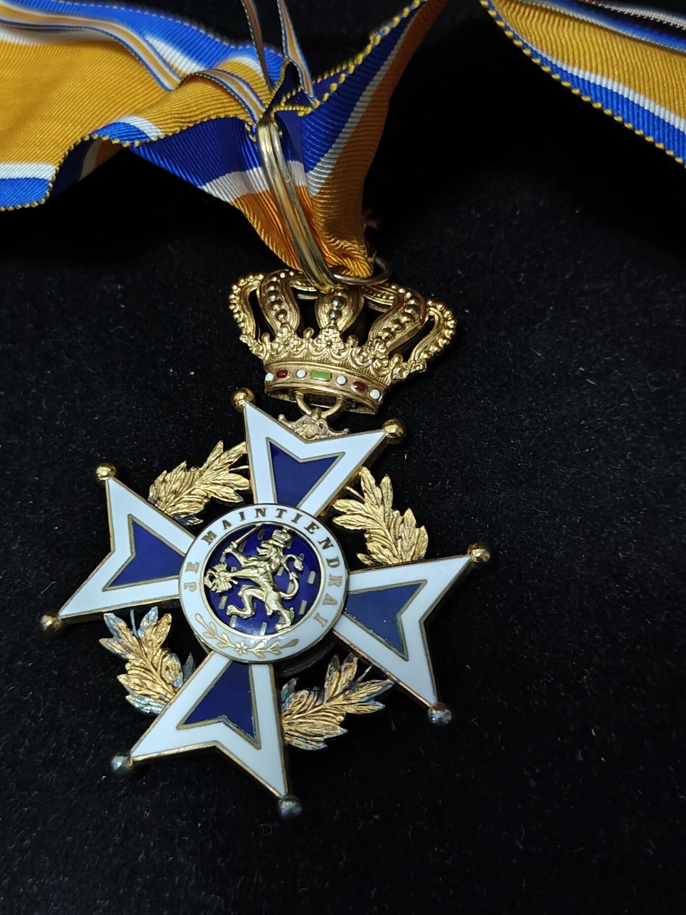 0元起拍勋章 第324期 咸鱼国勋章拍卖专场 1月11日（周日）下午6：00开始 纯银珐琅 大军官级荷兰奥兰治拿骚勋章