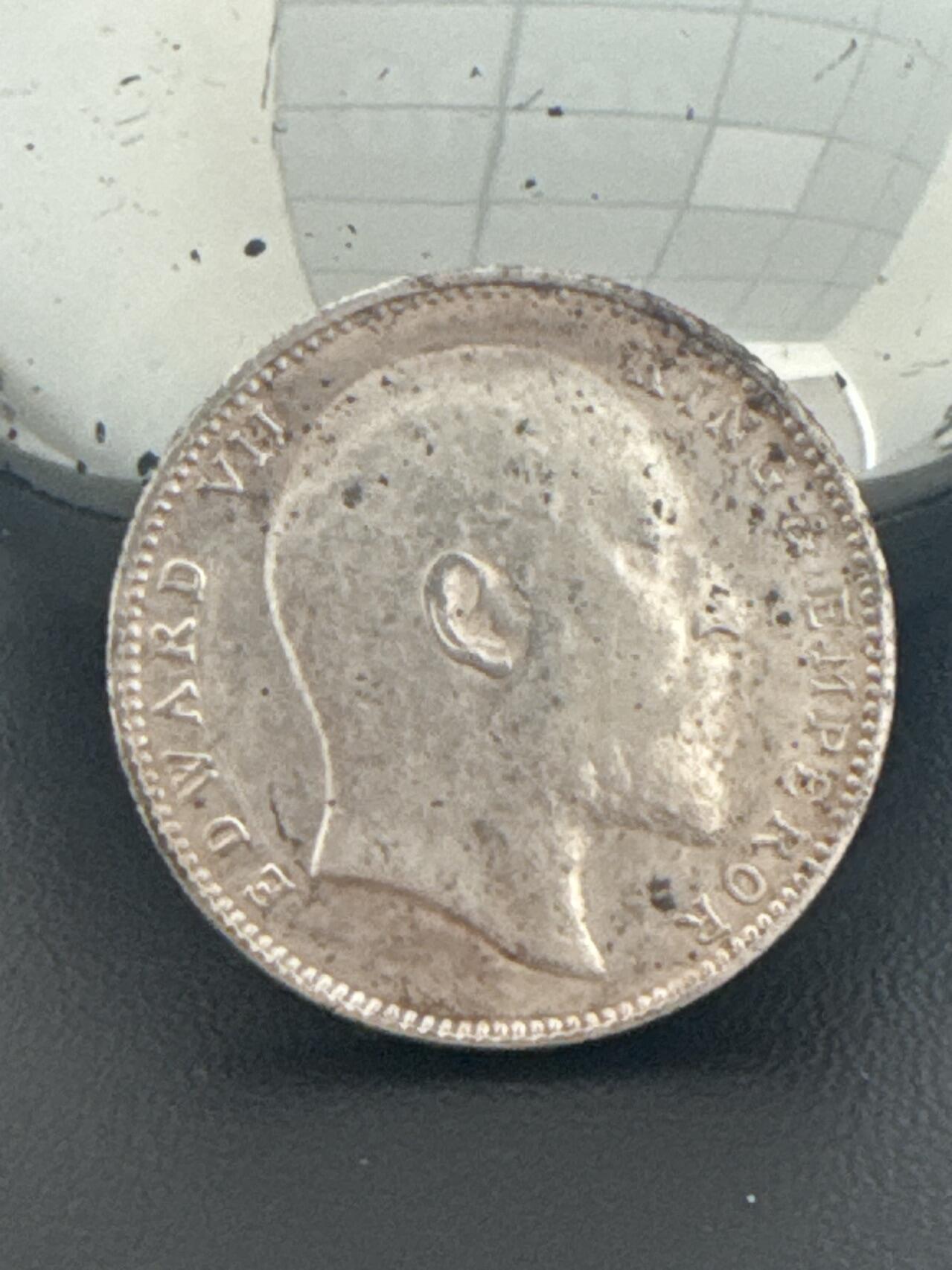 ❤️【币观天下】❤️ 第338期钱币拍卖- 2026.1.9周五晚上6点半场-长期征集拍品 印度1904年爱德华七世卢比银币